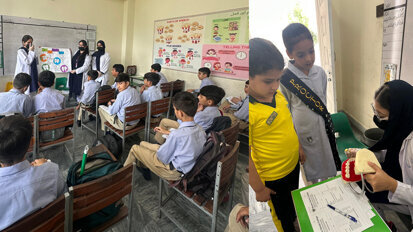 School dental health program in Abbottabad educates 470 students on oral hygiene