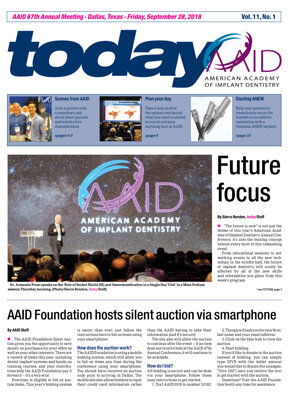 today AAID 67th Annual Meeting Dallas September 28, 2018