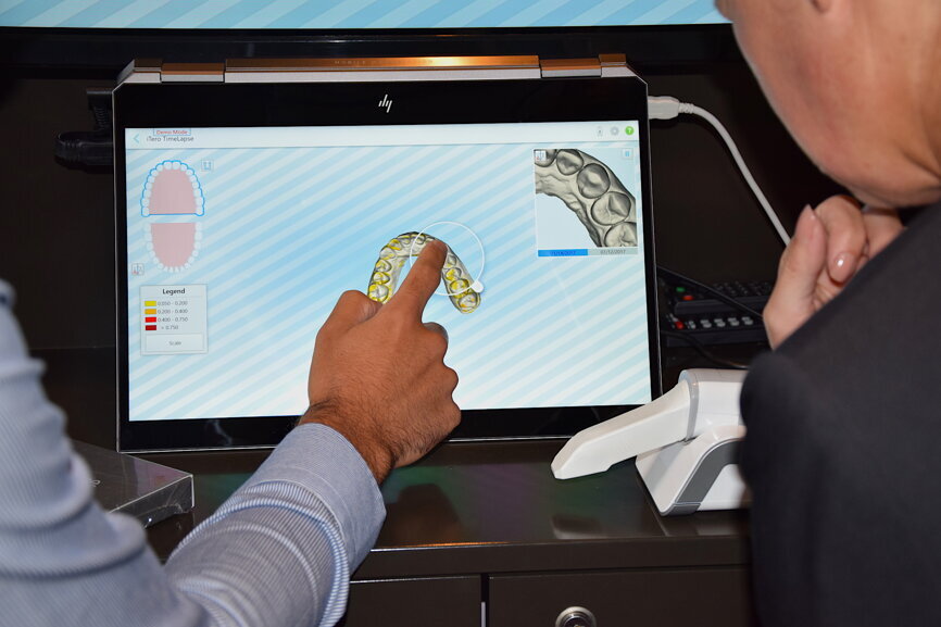 Technology at the touch of a fingertip. (Photograph: Monique Mehler, DTI)