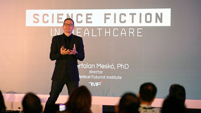Dr Bertalan Meskó, Director of the Medical Futurist Institute, analyses how science fiction technologies can become a reality in medicine and healthcare. (Photograph: Align Technology)