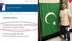 Dr. Zohaib Khurshid appointed Associate Editor at International Dental Journal