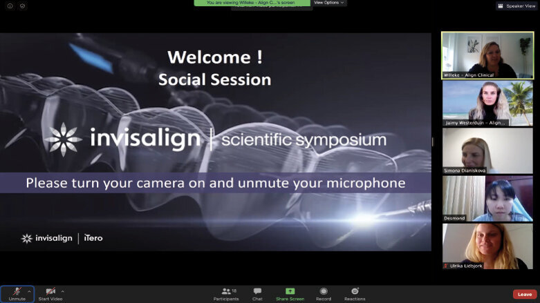 Dosud první digitální vědecké sympozium Invisalign si získalo více než 1500 účastníků ze 75 zemí