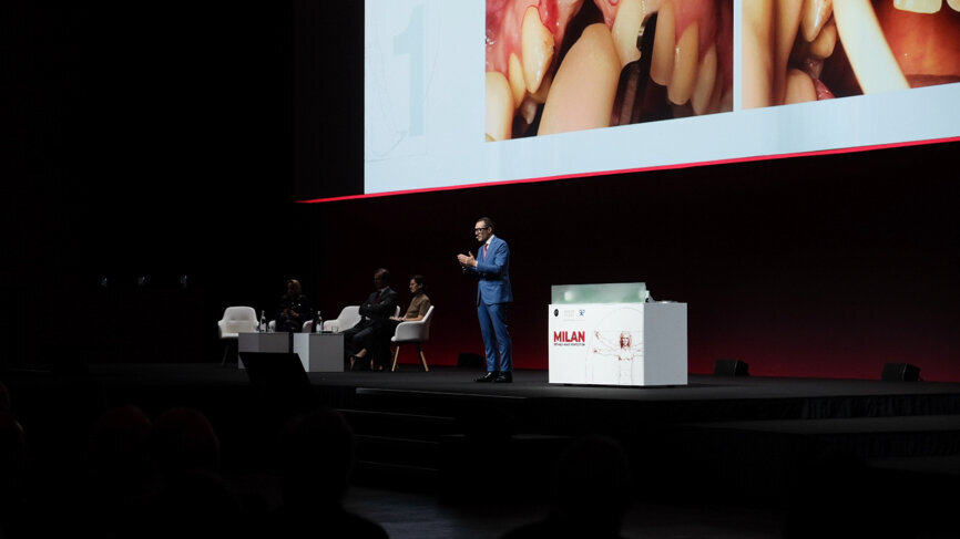 Italian Dr Luca De Stavola presents on some key aspects of surgical  management.