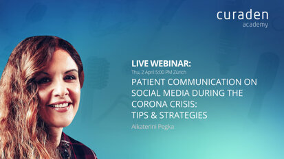 Webinar teaser – Curaden Campus – Patient communication on social media during the corona crisis