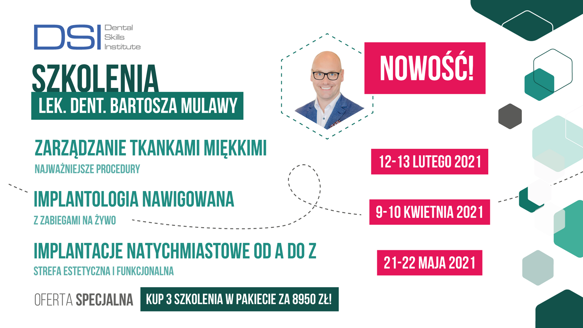 Nowy pakiet szkoleń praktycznych w DSI: szablony, tkanki, implantacja natychmiastowa