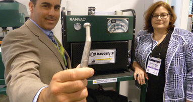 Dry vacuum system and air-driven handpiece share traits