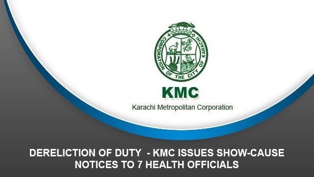 Dereliction of duty – KMC issues show-cause notices to 7 health officials