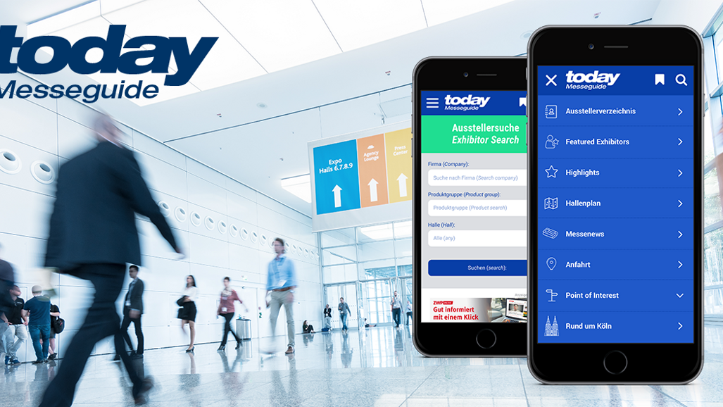today Messeguide App navigiert durch den Messedschungel