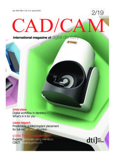 CAD/CAM international No. 2, 2019 CAD/CAM international No. 2, 2019