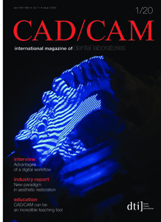 CAD/CAM international No.1, 2020 CAD/CAM international No.1, 2020