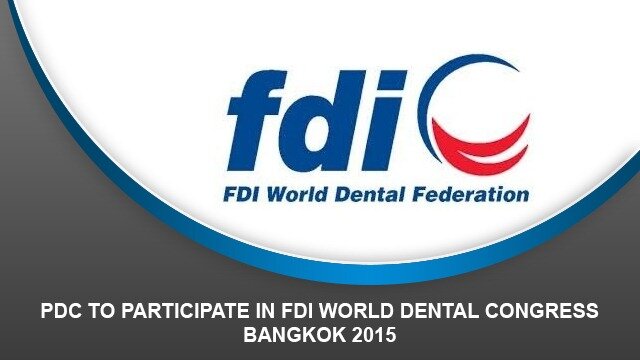 PDC to participate in FDI World Dental Congress Bangkok 2015