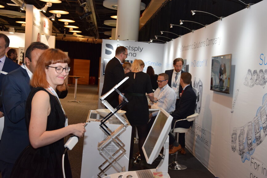 Dentsply Sirona booth.