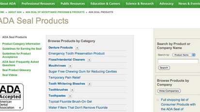 ADA adds Seal of Acceptance area to its website ADA adds Seal of Acceptance area to its website