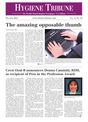 Hygiene Tribune U.S. No. 10, 2011