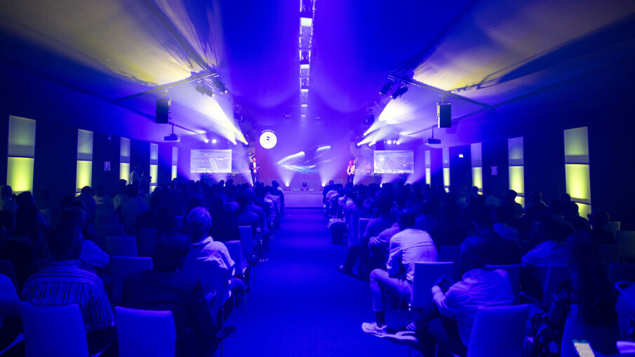 The launch event took attendees into the past, and back to the future, in order to situate Primescan 2 within the evolution of dental technologies. (Image: Dentsply Sirona) 