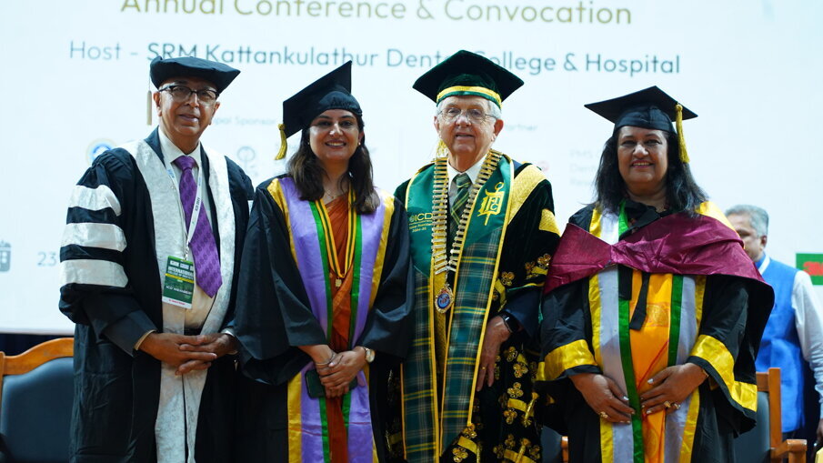 New Fellow at Induction Ceremony