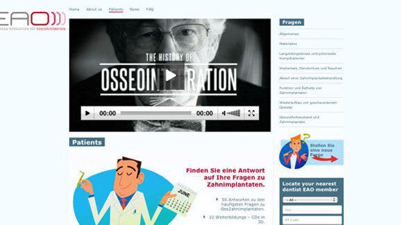 EAO: Website und Leitfaden für Implantat-Patienten