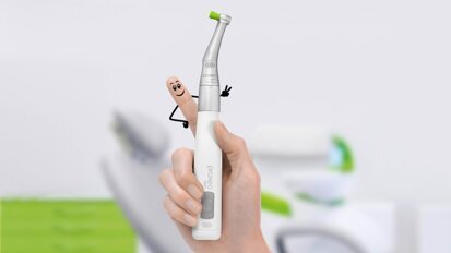 Una pieza de mano inalámbrica y con múltiples copas