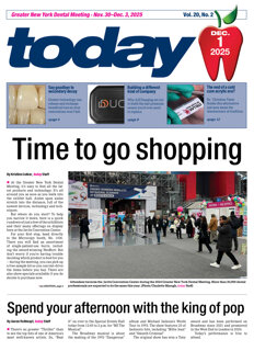 today Greater New York Dental Meeting Dec. 1, 2025