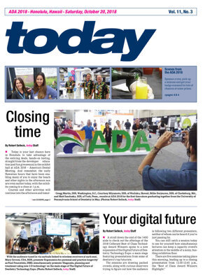 today ADA Honolulu, October 20, 2018