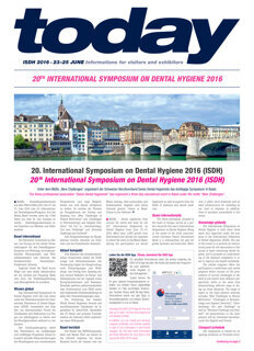 today 20th International Symposium on Dental Hygiene Basel 2016 today 20th International Symposium on Dental Hygiene Basel 2016