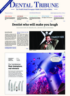 Dental Tribune Middle East & Africa No. 2, 2022