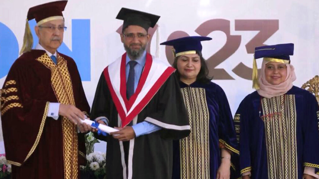 Prof Dr Arshad Hasan receives PhD in operative dentistry