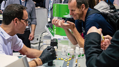 Busy times at the VITA booth. (Photograph: Tom Carvalho, DTI)