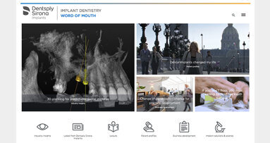Dentsply Sirona apresenta site editorial Word of Mouth