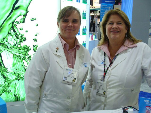 Jennifer Edwards, RDH, left, and Jean Connor, RDH, of ACT.