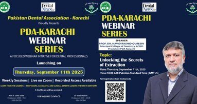 PDA-Karachi launches exclusive webinar series for dental professionals