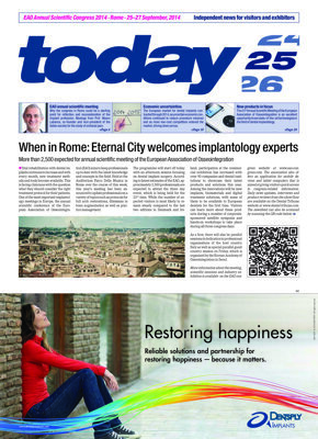 today EAO Congress Rome Sept. 25, 2014 today EAO Congress Rome Sept. 25, 2014