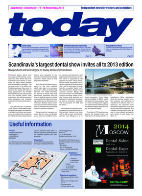 today Swedental 2013 today Swedental 2013