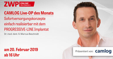 CAMLOG Live-OP am 20. Februar zu Sofortversorgungskonzepten