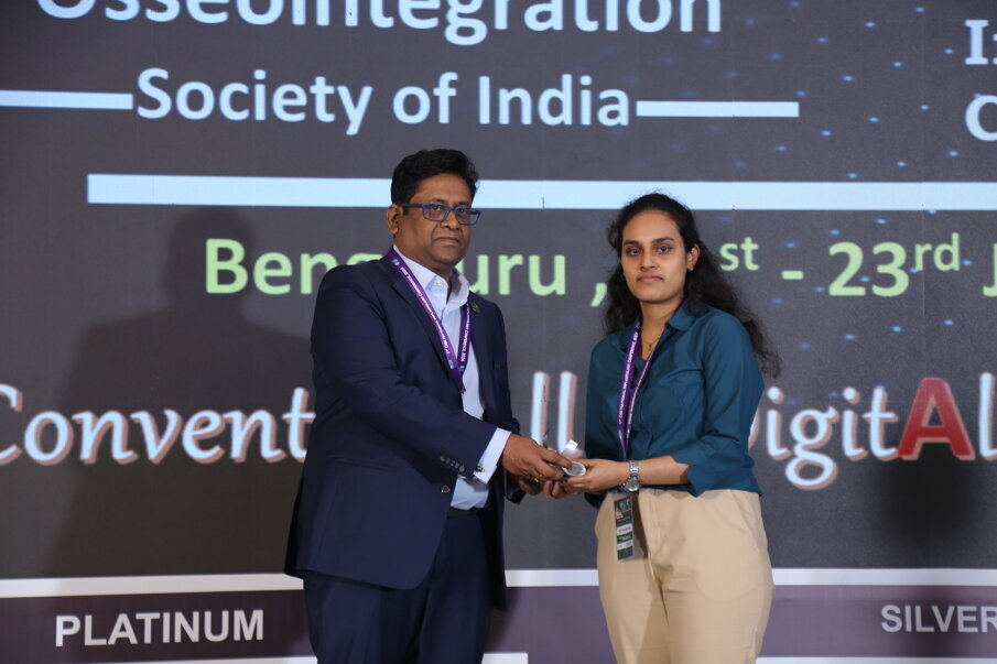 Fig 35: Recipient of Dr. Chowdhary’s Research Scholarship Dr. Akanksha, Y N