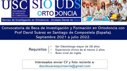 Beca de Ortodoncia con el maestro Suárez Quintanilla