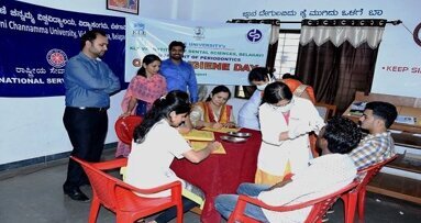 Spreading the message of the importance of good oral hygiene on 'Oral Hygiene Day'