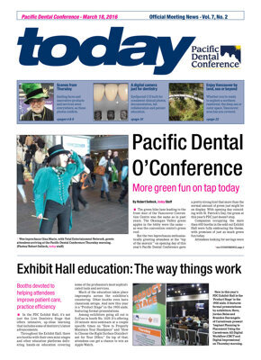 today Pacific Dental Conference Vancouver March 18, 2016 today Pacific Dental Conference Vancouver March 18, 2016