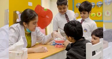 JMDC leads oral health awareness session at The City School