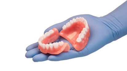 First-to-market digital workflow for producing multi-material monolithic dentures