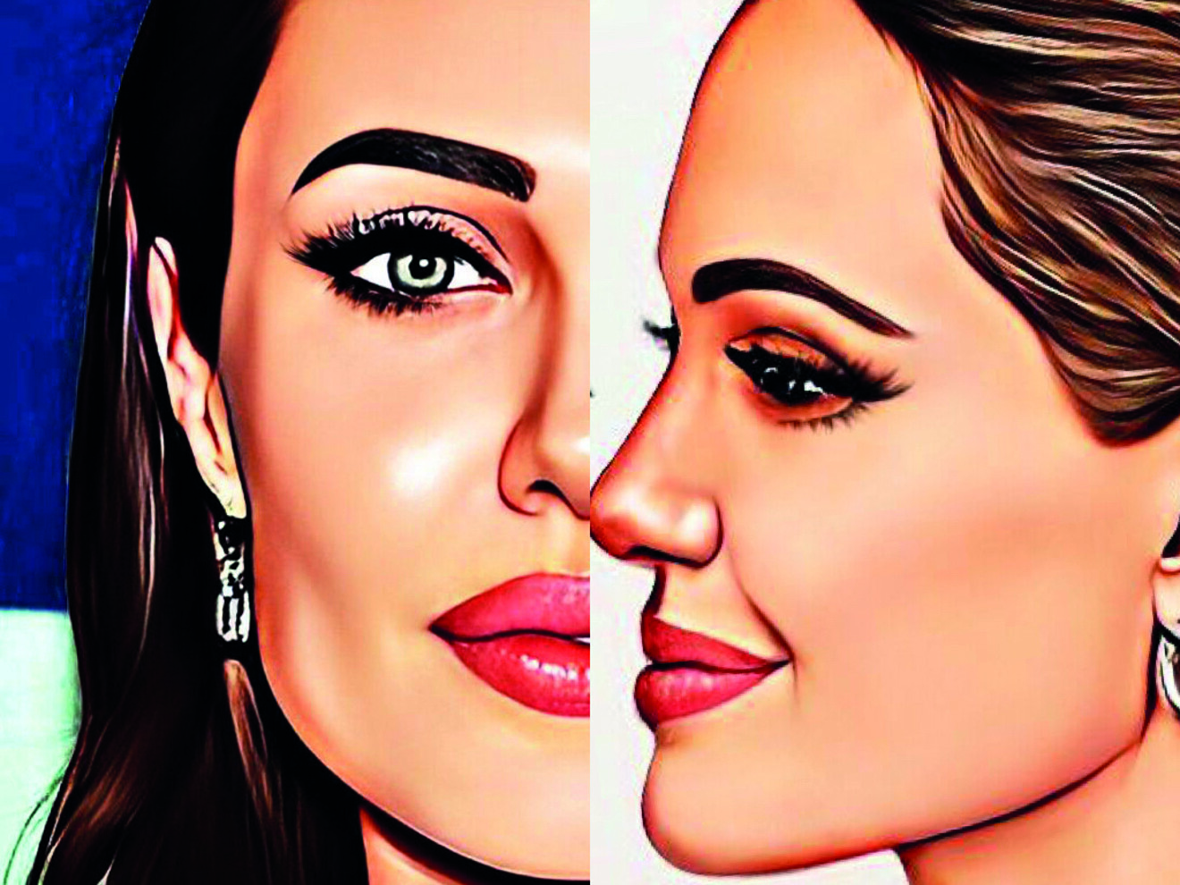 Fig. 2 : Canon esthétique en vue de face et de profil.