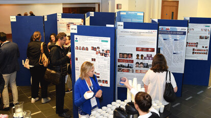 Latest research is displayed in the poster presentations.
