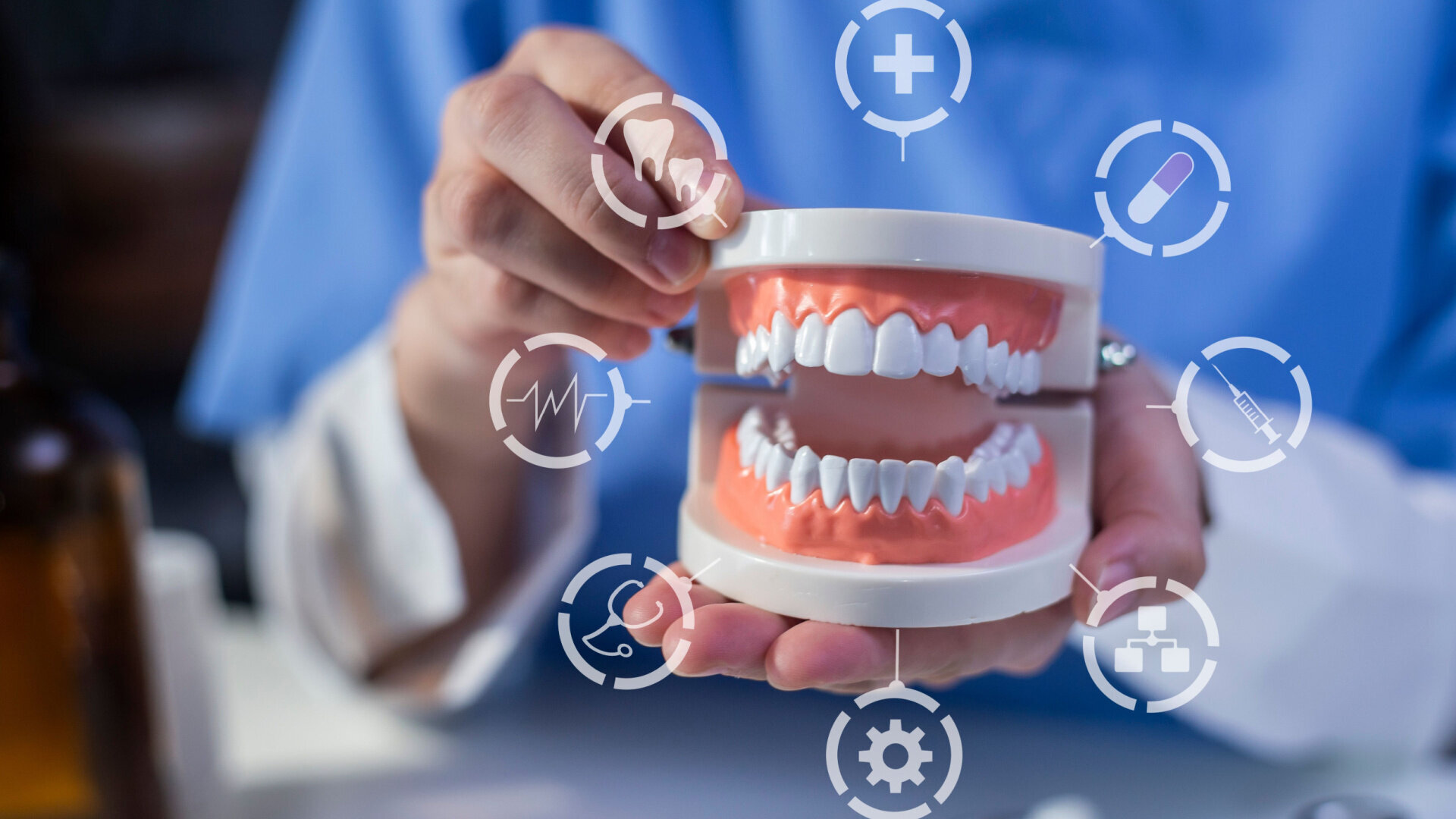 A Class II open bite case with missing mandibular right central incisor, managed with a hybrid aligner treatment approach