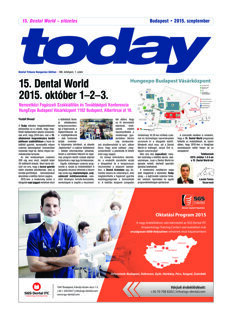 today Dental World Budapest 2015 today Dental World Budapest 2015