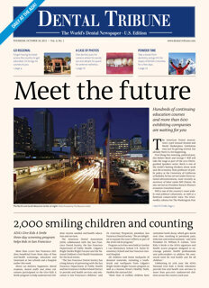 today daily ADA Annual Session San Francisco Oct. 18, 2012 today daily ADA Annual Session San Francisco Oct. 18, 2012