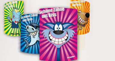 Coole Comic-Katze bei Zahnärzten beliebt