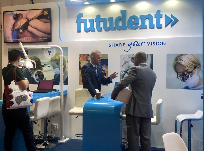 Futudent booth at AEEDC Dubai 2019 (Photograph: DTI)