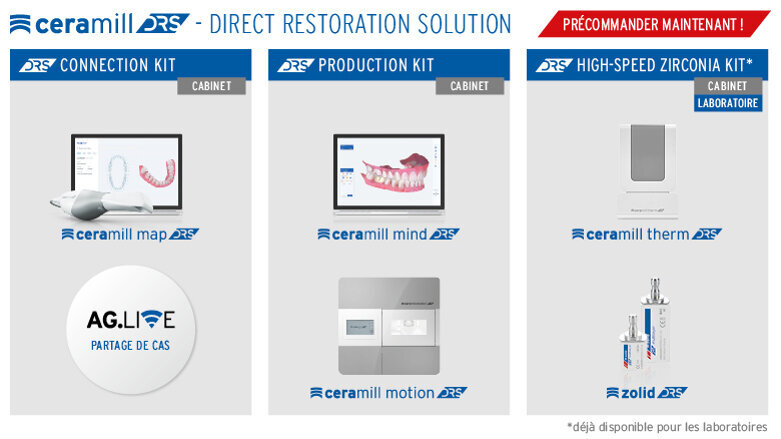 Extension du flux de travail numérique Ceramill CAD/CAM au cabinet dentaire