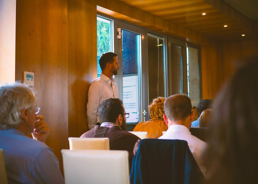 Chief Financial Officer at DTI, Dan Wunderlich, informed the publishers regarding the new EU General Data Protection Regulation. (Photograph: Tom Carvalho, DTI)