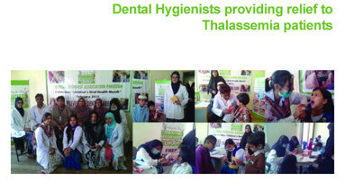 Dental hygienists provide relief to Thalassemia patients
